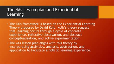 4As (Activity, Analysis, Abstraction, Application) .